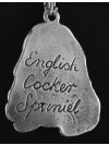 English Cocker Spaniel - necklace (silver cord) - 3211 - 32720