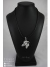 Italian Greyhound - necklace (silver plate) - 2979 - 30896
