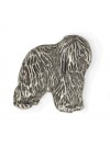 Polish Lowland Sheepdog - pin (silver plate) - 461 - 25954