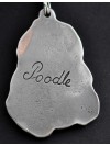 Poodle - necklace (silver chain) - 3316 - 33765