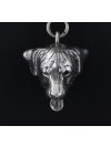 Rottweiler - keyring (silver plate) - 2211 - 21402