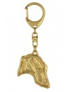 Scottish Deerhound - keyring (gold plating) - 2438 - 27141