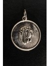 Shar Pei - necklace (silver plate) - 3432 - 34891