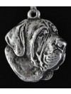 Spanish Mastiff - necklace (silver chain) - 3328 - 33836
