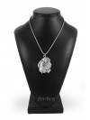 Basset Hound - necklace (silver cord) - 3242 - 33381