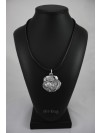 Belgium Griffon - necklace (silver plate) - 2933 - 30709