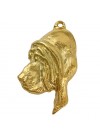 Bloodhound - keyring (gold plating) - 845 - 25206