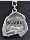 Cavalier King Charles Spaniel - necklace (silver chain) - 3380 - 34155