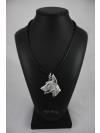 Doberman pincher - necklace (silver plate) - 2929 - 30697