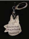 German Shepherd - keyring (silver plate) - 1757 - 11297