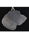 Irish Wolfhound - necklace (silver plate) - 2963 - 30831
