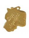 Perro de Presa Canario - necklace (gold plating) - 909 - 25329