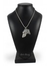 Scottish Deerhound - necklace (silver cord) - 3219 - 33257