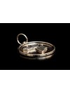 Whippet - necklace (silver plate) - 3389 - 34718