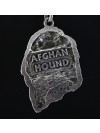 Afghan Hound - necklace (silver chain) - 3312 - 33740