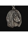 Afghan Hound - necklace (silver cord) - 3237 - 32824