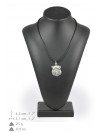 Belgium Griffon - necklace (silver plate) - 3018 - 31154