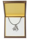 Doberman pincher - necklace (silver plate) - 2929 - 31073