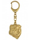 English Bulldog - keyring (gold plating) - 799 - 25054