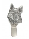 French Bulldog - clip (silver plate) - 252 - 26246