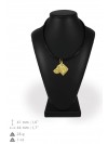 Weimaraner - necklace (gold plating) - 3068 - 31619