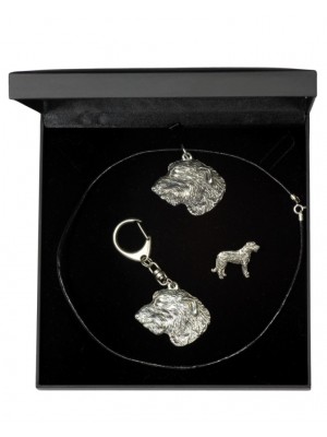 Irish Wolfhound - keyring (silver plate) - 1922 - 14168