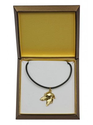 Italian Greyhound - necklace (gold plating) - 2514 - 27673
