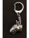 Bull Terrier - keyring (silver plate) - 2119 - 19163