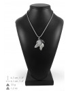 Italian Greyhound - necklace (silver cord) - 3228 - 33350
