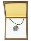 Polish Lowland Sheepdog - necklace (silver plate) - 3003 - 31146