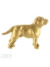 Staffordshire Bull Terrier - pin (gold plating) - 2379 - 26115
