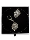Tibetan Mastiff - keyring (silver plate) - 2027 - 16637