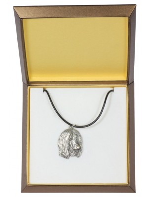 Afghan Hound - necklace (silver plate) - 2989 - 31132