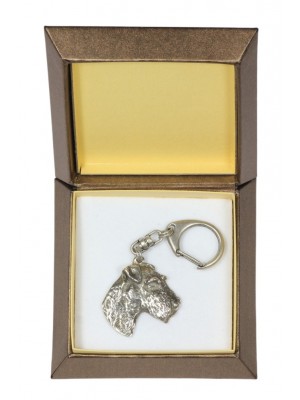 Airedale Terrier - keyring (silver plate) - 2787 - 29907