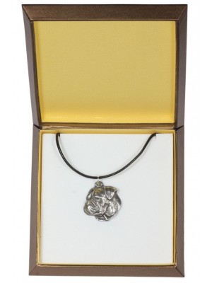 American Bulldog - necklace (silver plate) - 2978 - 31121