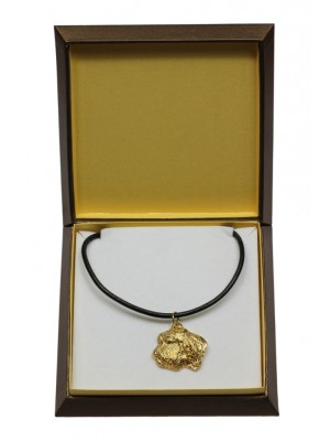 Basset Hound - necklace (gold plating) - 3047 - 31683