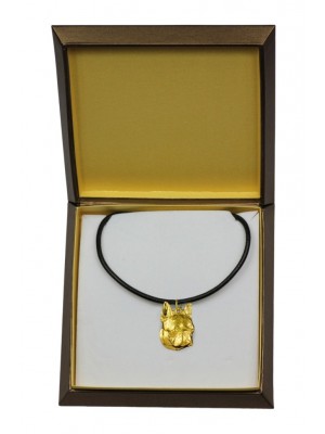 Boston Terrier - necklace (gold plating) - 2484 - 27643