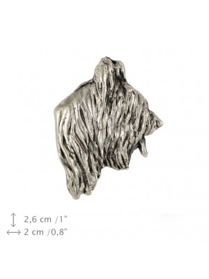 Briard - pin (silver plate) - 1535 - 26029