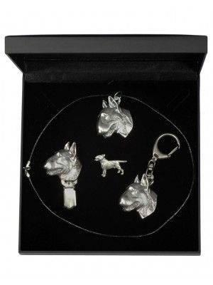 Bull Terrier - keyring (silver plate) - 1905 - 13790