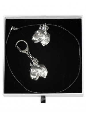 Bull Terrier - keyring (silver plate) - 1970 - 15243