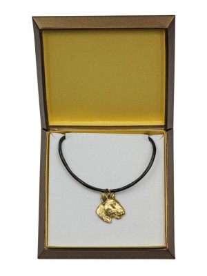 Bull Terrier - necklace (gold plating) - 2515 - 27674