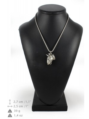Bull Terrier - necklace (silver cord) - 3145 - 32961
