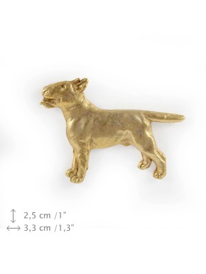 Bull Terrier - pin (gold plating) - 1051 - 7764