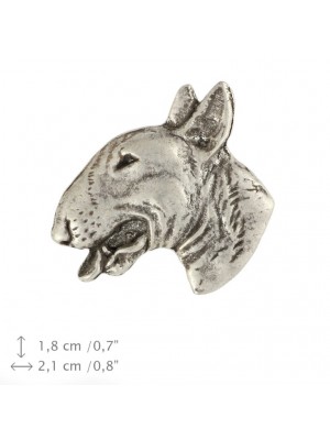Bull Terrier - pin (silver plate) - 1527 - 26070