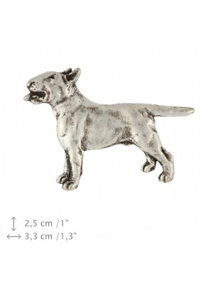 Bull Terrier - pin (silver plate) - 445 - 25872
