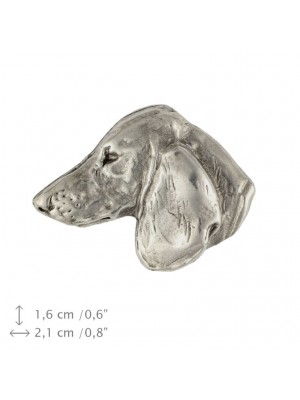 Dachshund - pin (silver plate) - 448 - 25882