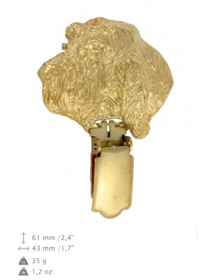 Grand Basset Griffon Vendéen - clip (gold plating) - 1045 - 26861