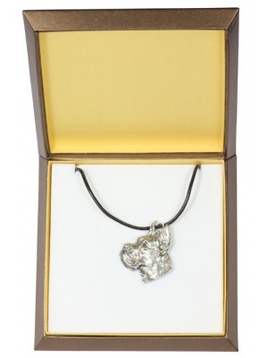 Great Dane - necklace (silver plate) - 2897 - 31041
