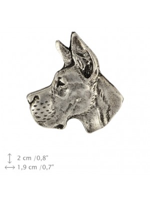 Great Dane - pin (silver plate) - 1537 - 26039