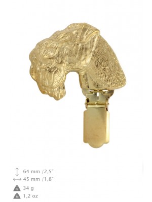 Kerry Blue Terrier - clip (gold plating) - 1040 - 26757